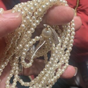 Faux  Pearl Bag Chain